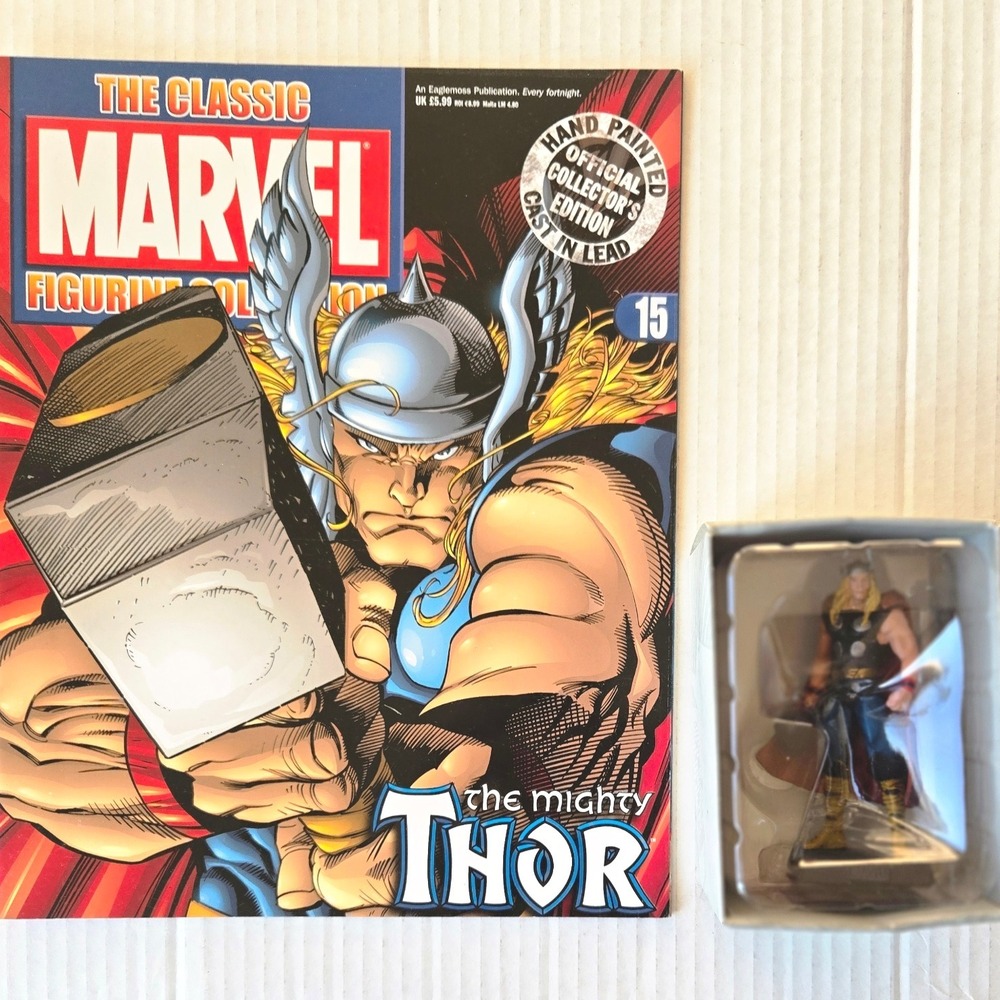 Eaglemoss 1:16 Classic Marvel Figurine w/Book: Thor #15‎